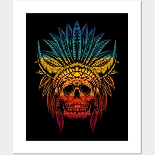 Indian Skull Posters and Art